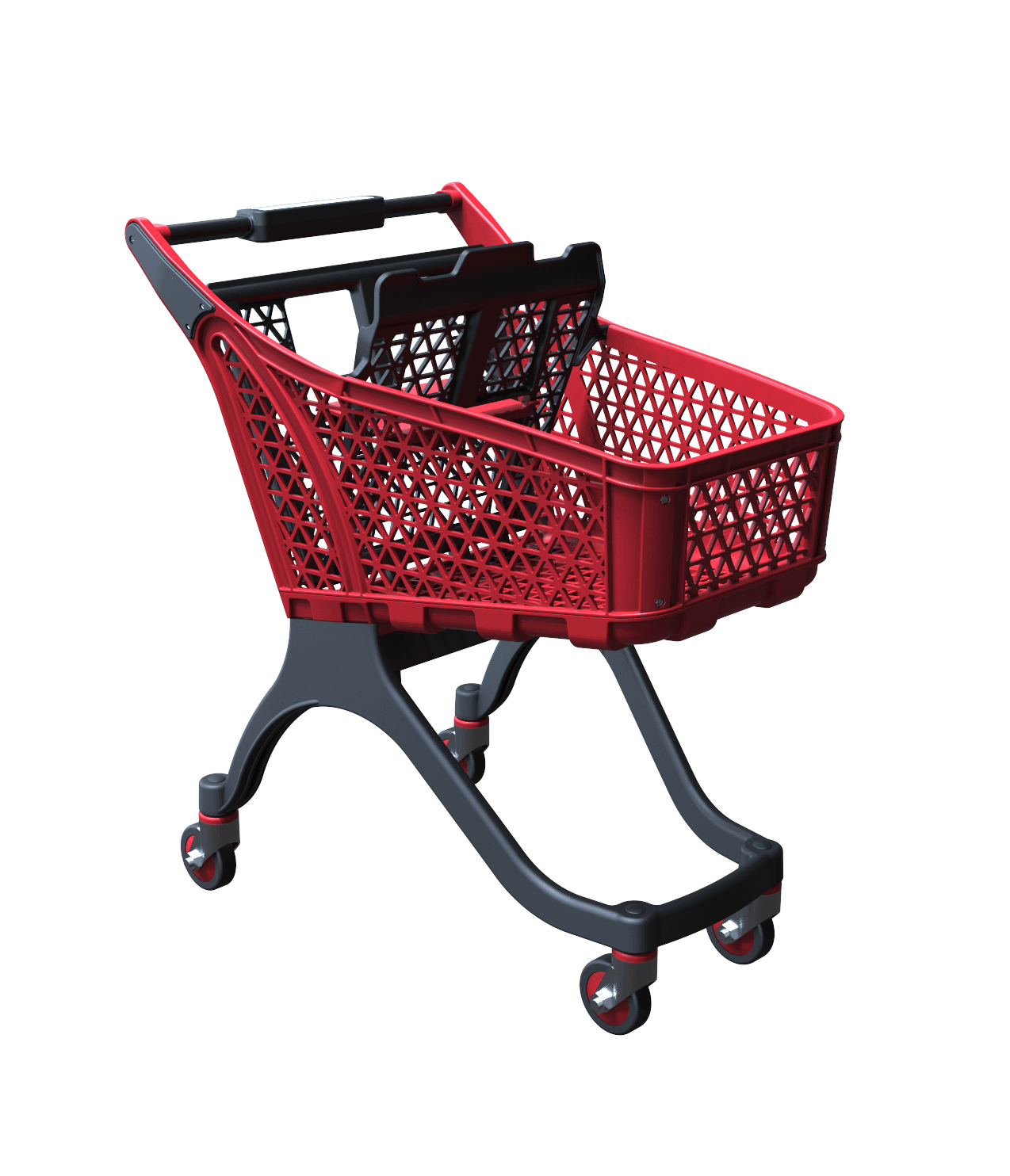 Plastic Supermarket Trolley